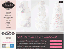 Tablet Screenshot of amybeckcakedesign.com